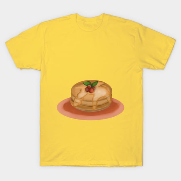 Watercolor Pancake T-Shirt by JinggaLabs